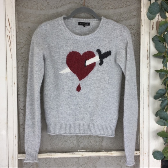 bleeding heart sweater